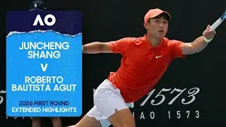 Juncheng Shang v Roberto Bautista Agut Extended Highlights | Australian Open 2026 First Round