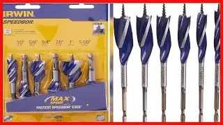 IRWIN SPEEDBOR Drill Bit Set for Wood, 4 Inch, 6 Piece 1877239