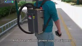 300w Backpack pulse laser cleaning machine with battery