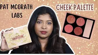 PAT MCGRATH LABS Divine Blush + Glow Cheek Palette Nude Venus | Review & Swatches | Indian Skin Tone