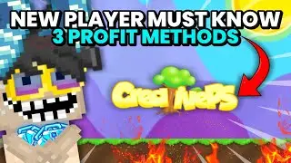 NEW PLAYERS MUST KNOW THESE 3 PROFIT METHODS TO GET RICH QUICK!! | Growtopia | CreativePS