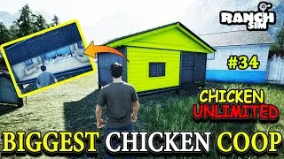BIGGEST CHICKEN COOP - NEW BUILD || RANCH SIMULATOR || OBSTINATE IS LIVE || HINDI ||