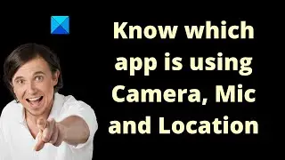 How to know which app is using Camera, Mic, Location on Windows 11