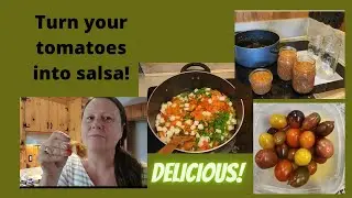 Straight from the garden! Homemade salsa!