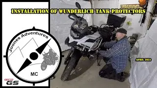 BMW F 750GS, Installing tank protectors from Wunderlich on my bike