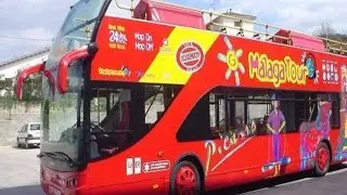 Bus Tour Around Malaga City Centre# Hop on Hop off # Spain # in January 20