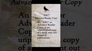 CAW Term of the Week - ARC - Advance Reader Copy
