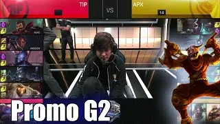 Team Impulse vs Apex Gaming | Game 2 S6 NA LCS Summer 2016 Promotion Tournament | APX vs TIP G2