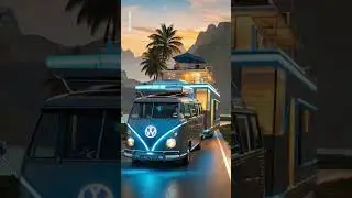 VW Combi Caravan Adventure 🌴 | Retro Ride into the Sunset  #rvlife #adventure  #automobile