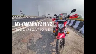 Modifications In My YAMAHA FZ Fi V2 | Windshield | Nighteye LED Bulb | HJG Fog Light | Bike Minister