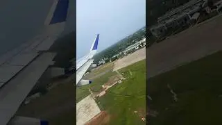 Indigo Flight TakeOff from Agartala Airport | Cyclone remal effects in Tripura seen from above