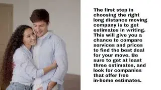 How to choose the right long distance moving company for your needs