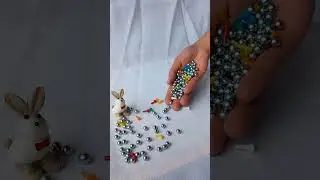 🌈Colorful MindGame Pieces&⚪️SILVER BALLS Rolling-04💥#oddlysatisfying | STEP in Poland