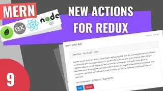 MERN Stack Tutorial   9   Adding Get Post Data and Delete Post Action to Redux