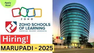 🔥 ZOHO Schools MARUPADI Hiring! | Career Relaunch for Women| Full Details