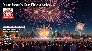 NYE 2025: Amazing Display of Fireworks in Global Village, Dubai