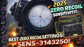 🔥PUBG / BGMI sensitivity settings 2025🥵 | Bgmi best sensitivity settings😍 | Zero Recoil sensitivity