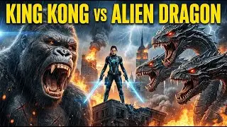 KING KONG vs ALIEN DRAGON   Epic Battle for New York  4K Short Film