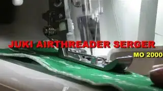 Juki MO2000 QVP air thread serger in action
