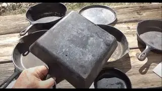 Cleaning cast iron using Easy Off, Lye or Electrolysis