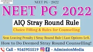 NEET PG 2022 | Stray Round | Deemed University Stray Round | Fresh Registration | NEET PG