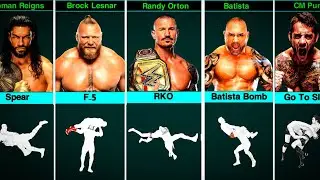 WWE Wrestlers Iconic Finishers Moves 