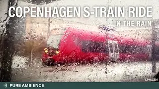 Copenhagen S-Train Ride POV | Winter Rain and Snow | ASMR 4K
