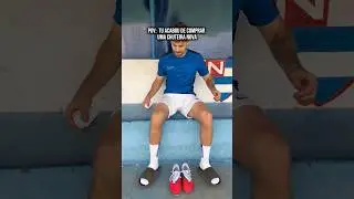 A ansiedade pra estrear a chuteira juntamente com o medo de estragar ela kkkkkk