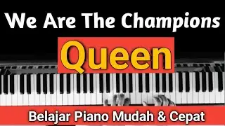 We Are The Champions (Queen)| Tutorial Piano Mudah & Cepat,,,PASTI BISA‼️