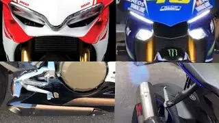 DUCATI 1299 PANIGALE S ANNIVERSARIO vs YAMAHA YZF R1 RN32 MOVISTAR EDITION | AKRAPOVIČ Comparison