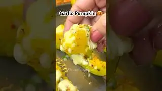 Garlic Pumpkin Recipe 😋| Cheesy Pumpkin #shorts #food #youtubeshorts #viral #trending #recipe