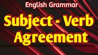 Subject verb agreement | English Grammar | class 7 | Class 8 | Explanation with examples