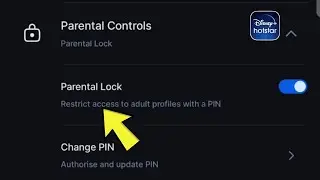 how to set Parental Control pin in hotstar app | turn on parental lock pin Disney + hotstar app
