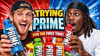 Trying KSI And Logan Paul Prime Hydration Drink For The First Time