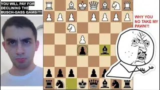 Busch-Gass Gambit DENIERS?! Punish with checkmate in 15 moves!