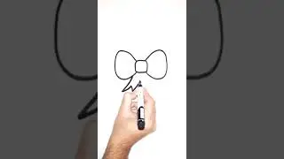 How to draw a bow? #shorts #drawing #draw #howtodraw #bowdraw