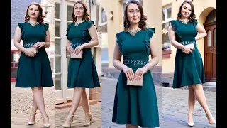 CHICCLOTH Women's Vintage Ruffle Embroidery Flared A Line Swing #53 #Amazon #Fashion #Dress #shorts