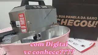 ABRINDO A CAIXA  PANELA MEXEDORA SARO PAINEL DIGITAL 10 Litros