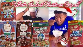 Christmas Holiday Cereal Review | Taste Testing Christmas cereal | Which cereal taste the best?