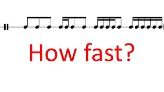 How fast can you play inverted triplet diddle?
