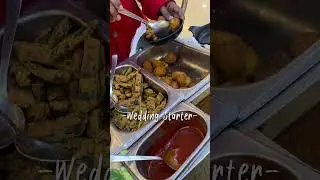 Indian wedding starter😍 #weddingfood #shaadi #starter #northindianfood #trending #ytshorts #shorts