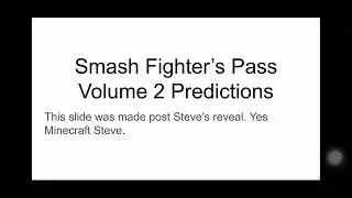 Super Smash Bros. Ultimate Fighters Pass Volume 2 Predictions