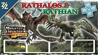 MHFU | Great Sword Gameplay | Hunting Rathalos & Rathian Solo