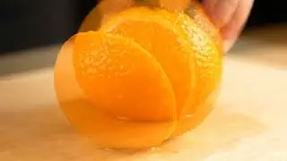 🍊 Satisfying Orange Cutting ASMR | Relaxing Knife Sounds & Juicy Citrus