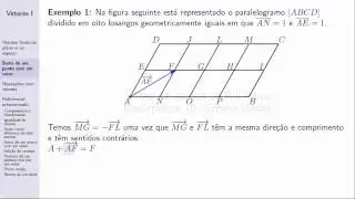 Vetores - Aula 1: Vetores livres no plano e no espaço, soma de um ponto com um vetor