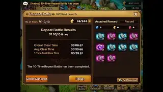 Summoners War - Rift Raid 5 30s 99.99% stable solo team 龍5