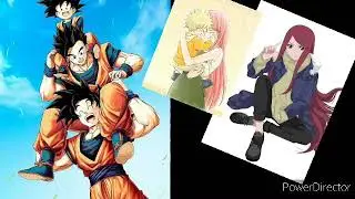 QHPS goku gohan y goten viajaban al mundo de naruto cap 1