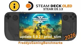 Helldivers 2 (update 5.0.2 / prod_slim) on Steam Deck OLED with Steam OS 3.9