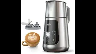Dreo Milk Frother [Upgraded], All-in-1 Electric Foam Maker for Coffee, 15oz/450ml Automatic