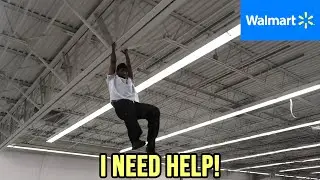 Hanging From Walmart’s Ceiling! 